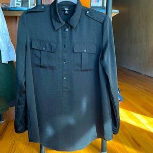 Black Button Down Blous